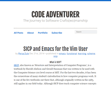 Tablet Screenshot of codeadventurer.com